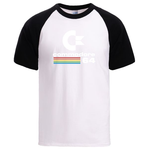 

commodore 64 tshirt for man summer 100% cotton raglan t shirts 2020 man brand cool short sleeve sportswear t shirts male tee
