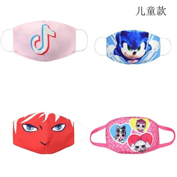 

air dust 6pc smoke maske children's purifying pm2.5 face facemask carbon filter lay face masks cotton is soft washable and reusable fac