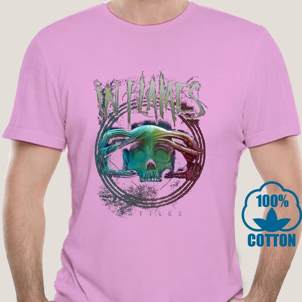 

2123a in flames официальный тенниска heavy metal сражения круг альбом l футболка мужская с коротким рукавом