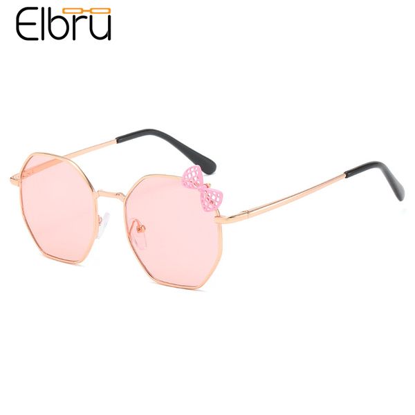 

sunglasses seemfly polygonal metal baby fashion bowknot sun glasses kids ultraviolet-proof eyeglasses eyewear for girls and boys, White;black