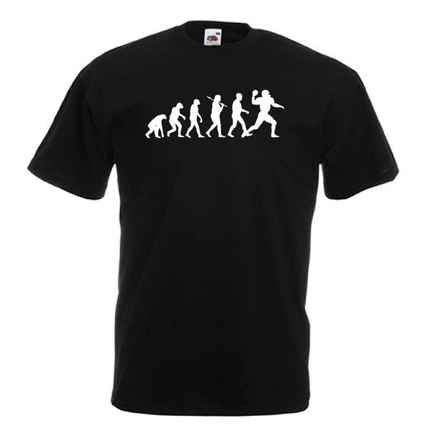 

evoluion di football americano nero standard t-shirt super ciotola touchdown qb cool casual pride t shirt men new fashion
