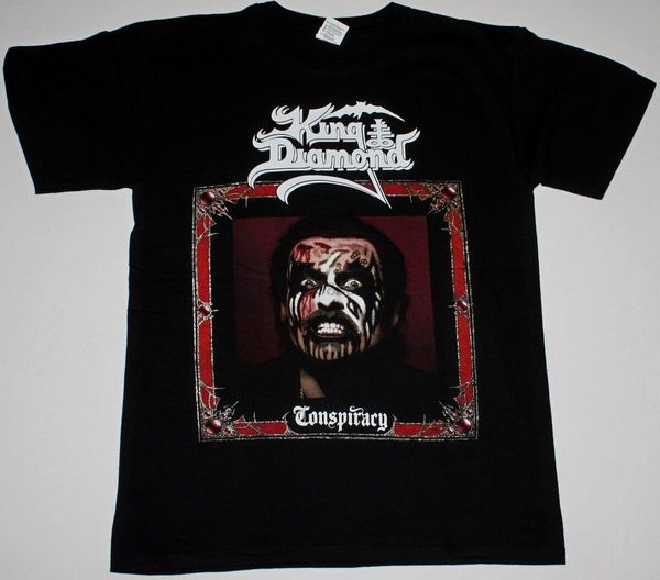 

king diamond conspiracy black t shirt mercyful fate portrait heavy metal
