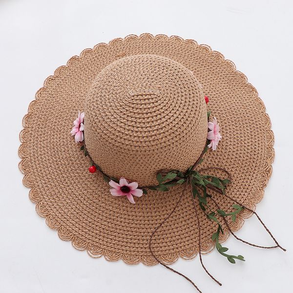 

wide brim hats handmade women straw outdoor ribbon sun holiday natural lace panama beach caps hat womens, Blue;gray