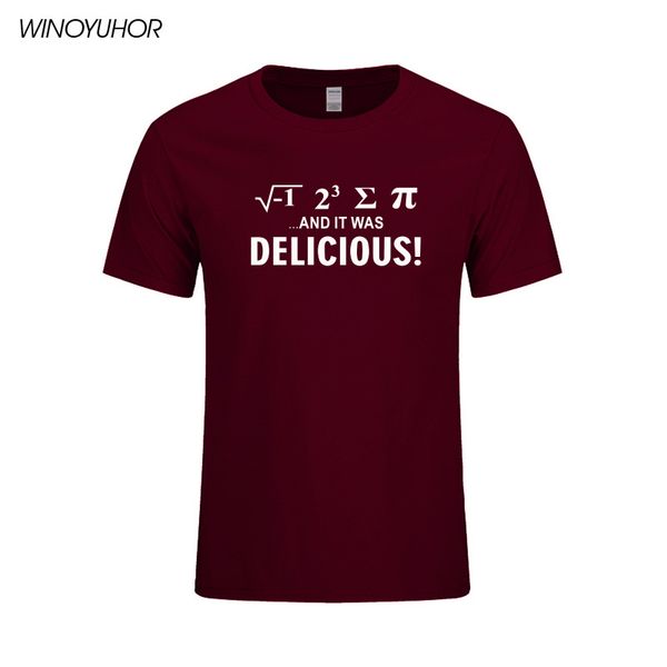 

i ate some pie and it was delicious math sarcastic humor funny graphic t shirt casual short sleeve cotton math t shirt