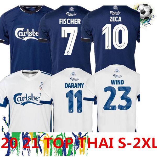 

new 2020 copenhagen soccer jersey 20/21 home white away black #10 zeca soccer shirt #14 n'doye #29 skov customized football uniforms, Black;yellow