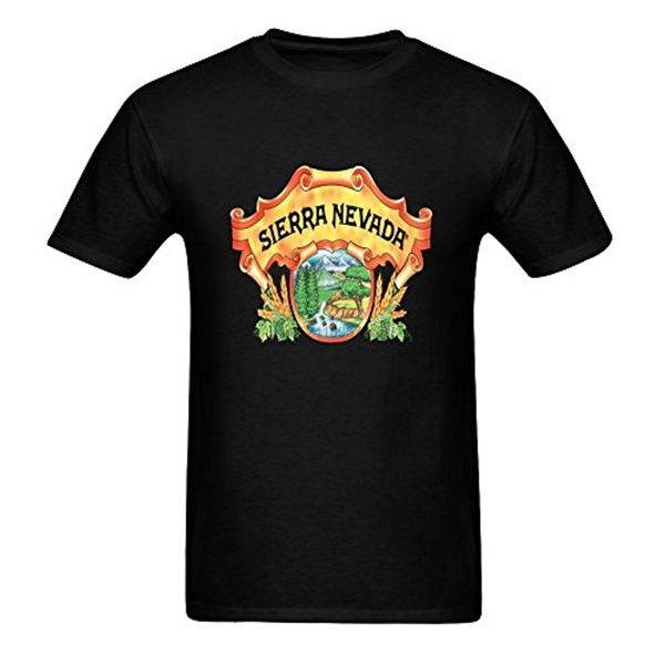 

diy sierra nevada for men 100% cotton crew neck t-shirt ljyz(colorblack