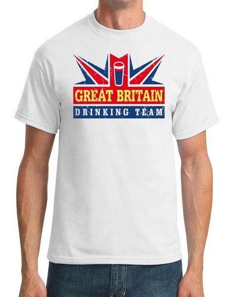 

great britain drinking team funny mens tee t shirt breathable men t-shirt