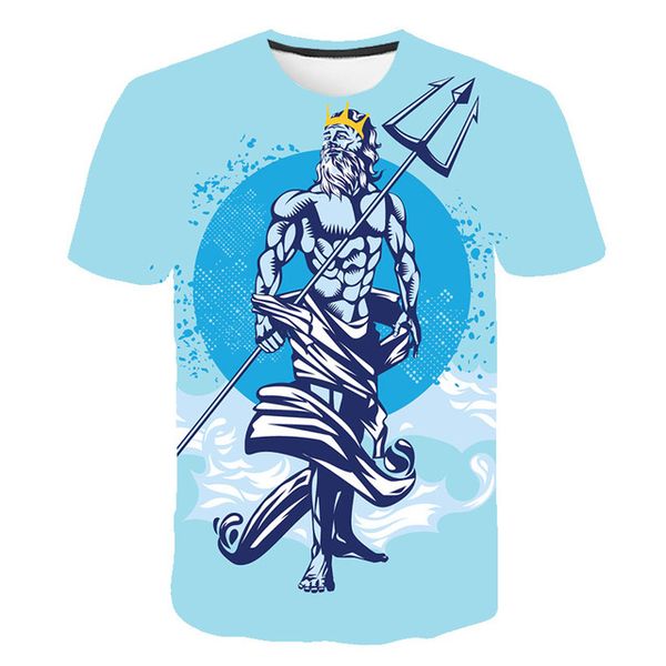 

anime cartoon poseidon cosplay 3d print shirts harajuku graphic harajuku men clothing