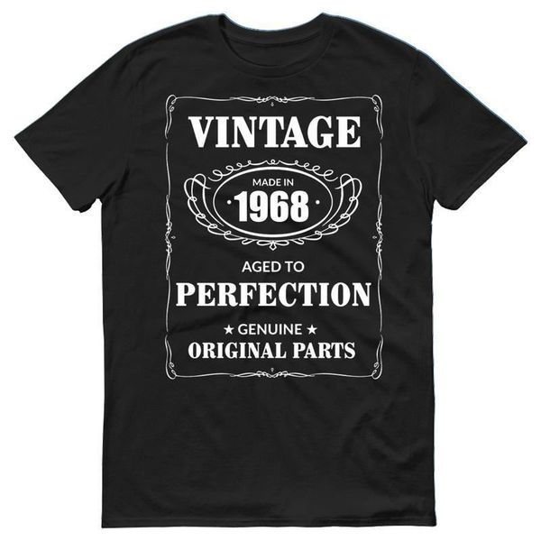 

2020 summer style 100% хлопка для мужчин пятидесятых день рождения est 1968 урожай человек пятидесятый 50 лет весёлый футболка мужская футбо