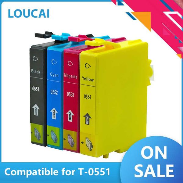 

ink cartridges compatible cartridge for t0551 t0552 t0553 t0554 stylus po r240 r245 rx420 rx425 rx520 printer t0551-t0554