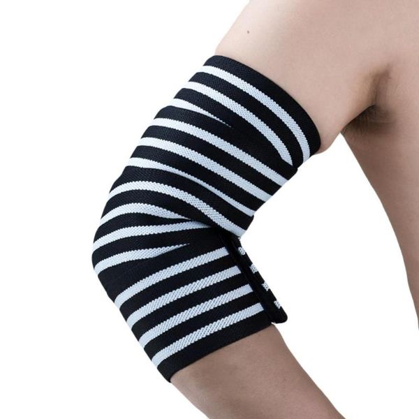 

1 pcs weightlifting adjustable bandage elbow wraps elastic straps brace support protector for gym fitness workout bodybuildingym, Black;gray