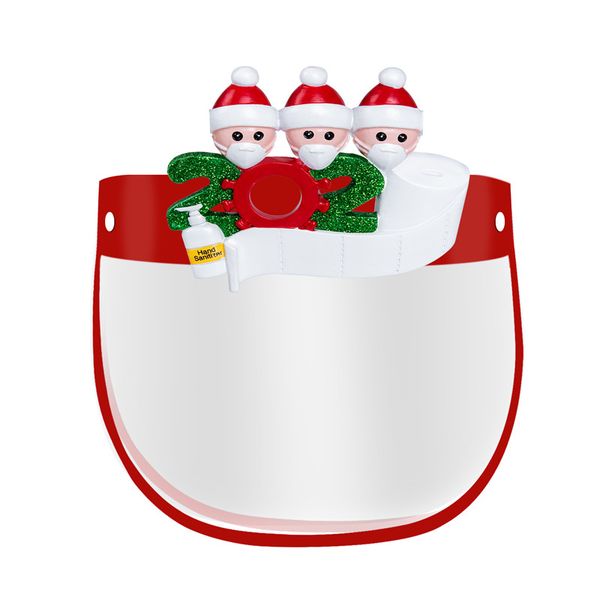

us ship kids face shield transparent full face protective mask 2020 designer christmas party masks navidad decoration