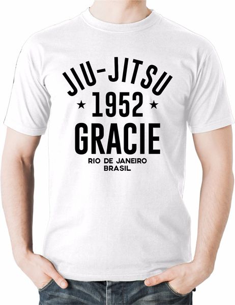 

2019 new mens brazilian jiu jitsu gracie t shirt clothing martial arter bjj tee tee shirts