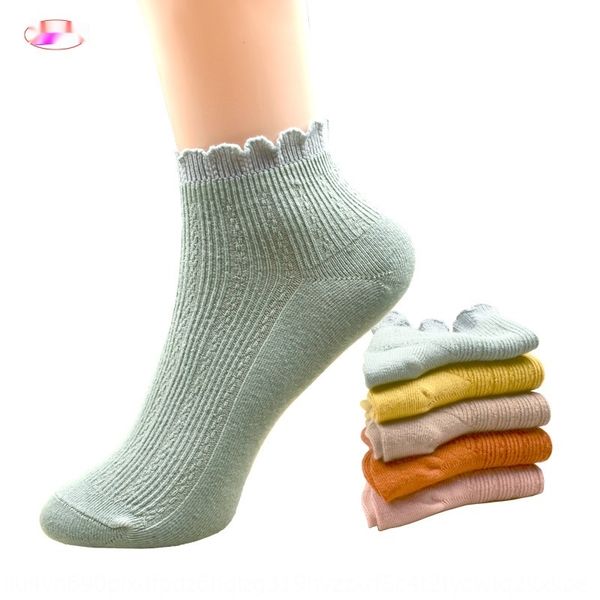 

new sockslace boat socksthin summer socks women's lace solid color japanese and korean casual cotton breathable deodorant boat socks rh, Black