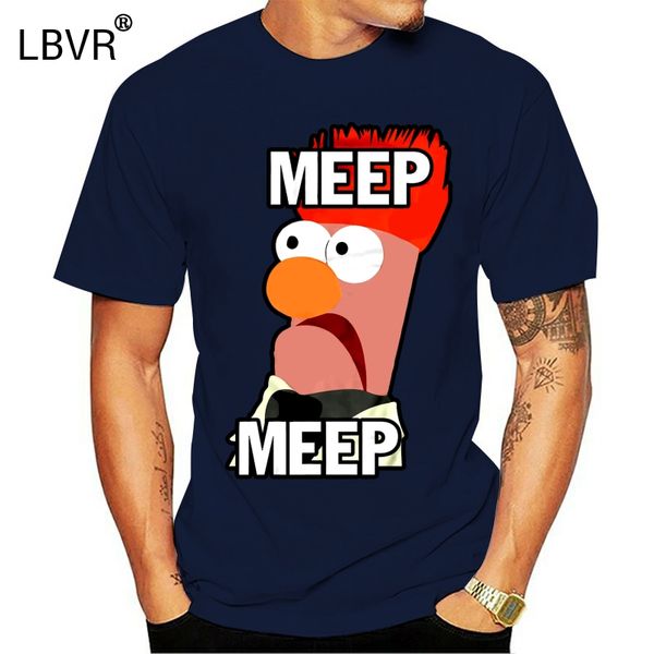 

men funny t shirt fashion tshirt meep meep the muppet show and beaker women t-shirt