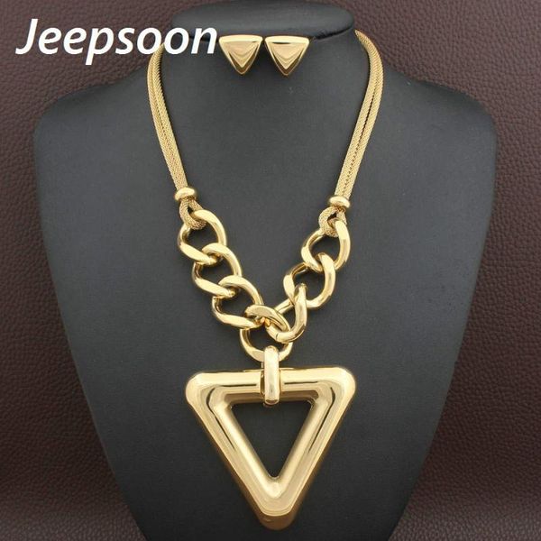 

stainless steel fashion jewelry gold color necklace and earrings sets for women sedhfrci, Silver