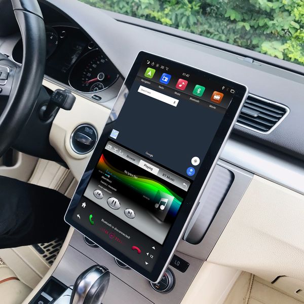 

1920*1080 ips screen 6-core px6 2 din 12.8" android 9.0 universal car dvd radio gps head unit bluetooth 5.0 wifi usb easy connect