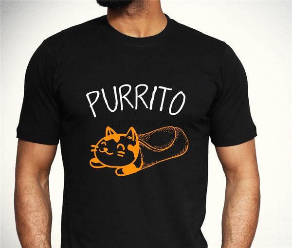 

purrito funny kitten burrito lover t-shirt retro tee shirt