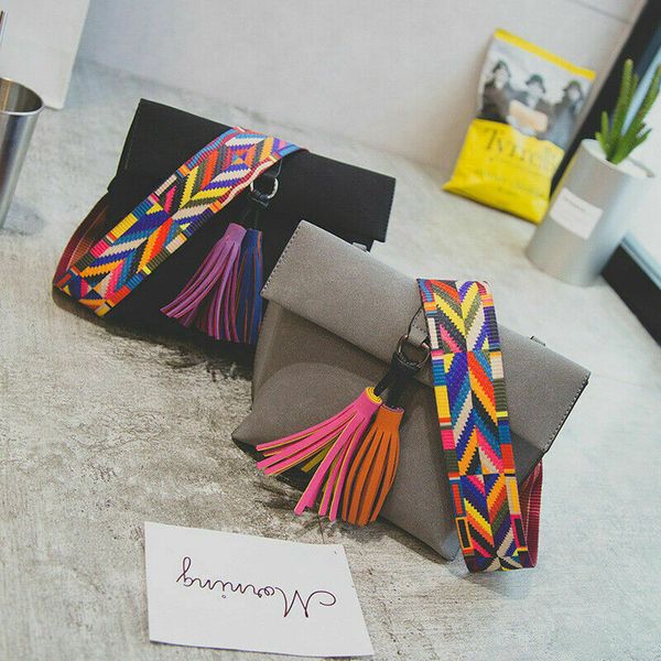 

uk women retro handbag leather tassel shoulder tote bag satchel cross body bag