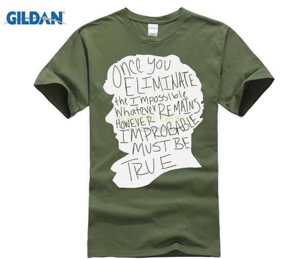 

отпечатано мужчины футболка одежда sherlock holmes вдохновленный тенниска в 13 цветов