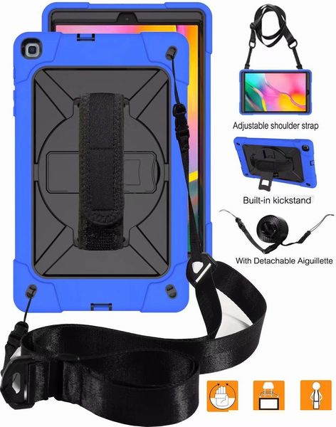 

shockproof kids case for samsung galaxy tab a 10.1 2019 t510 t515 sm-t290 sm-t295 cover kickstand silicone rubber armor case