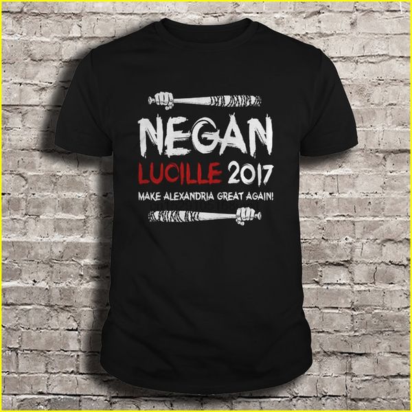 

men t shirt negan lucille 2017 make alexandria great again women t-shirt