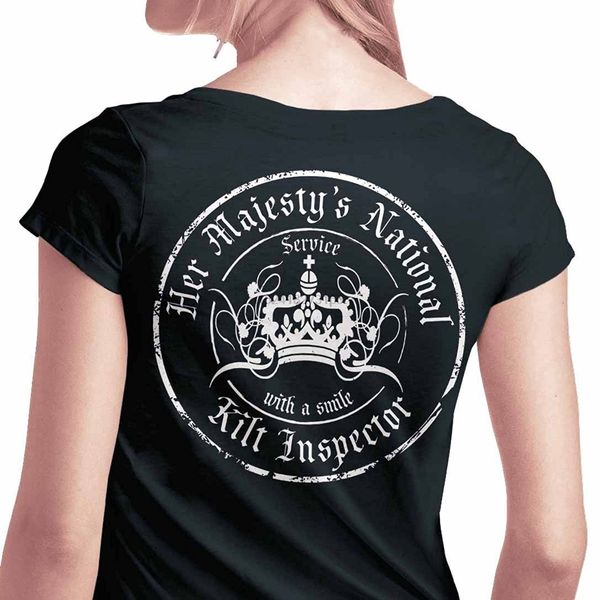 

женские tee ее величество национального килт инспектор grunge килт t-shirt
