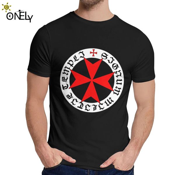 

round neck knights templart shirt seal symbol code medieval short sleeve graphic print men slim homme tee shirt s-6xl