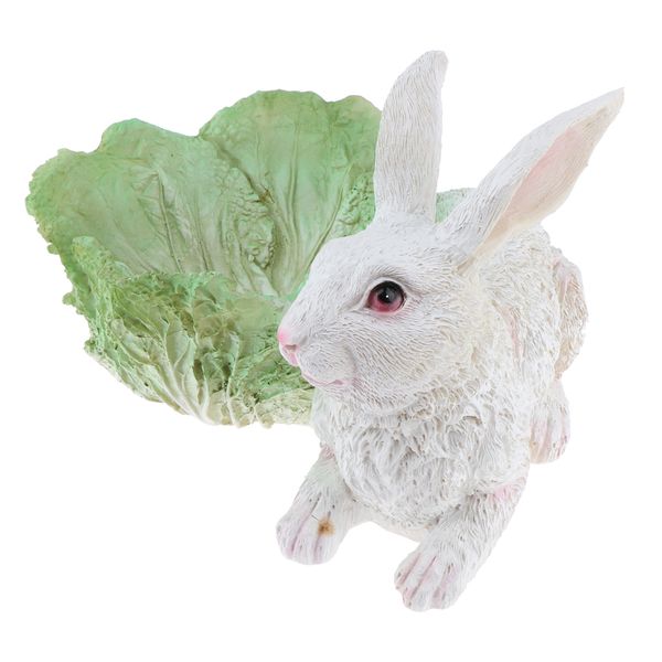 

resin lying rabbit animals dollhouse diy micro landscape ornament terrarium