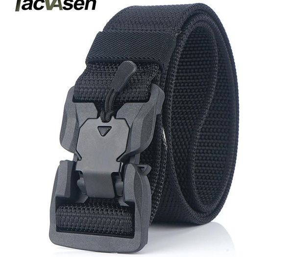 

TACVASEN Nylon Belt Men Army Tactical Belt Airsoft Military Combat Belts Quick Release Heavy Duty MOLLE System Waistband Gear Y200520