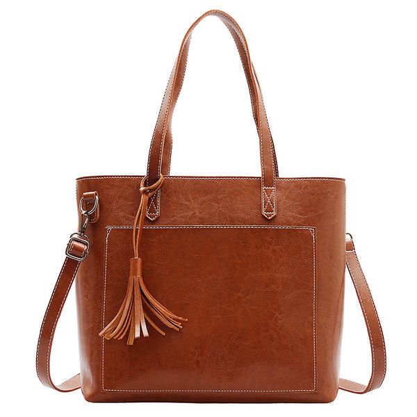 

fashion women large handbag pu leather shoulder bags designer women messenger bags brand black brown casual tote sac a main