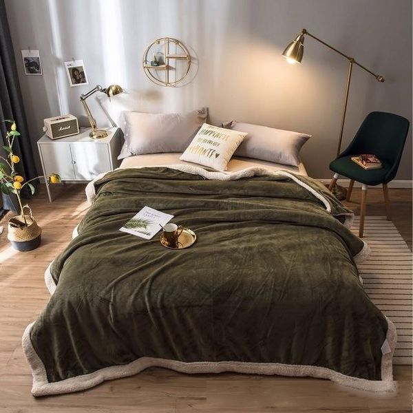 

weighted luxury blankets for beds soft thick warm blanket solid flannel blankets and throws