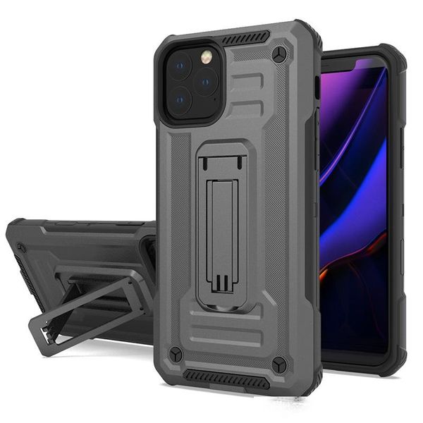 

for iphone 5.8 (2019) iphone 6.1(2019) hybrid armor vantage dual kickstand tpu pc phone case 100pcs at least oppbag