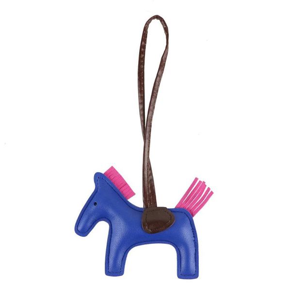

cute luxury sheep skin soft из натуральной кожи симпатичные цепи лошади брелок подвеска key животных женщины рюкзак сумка шарм, Silver
