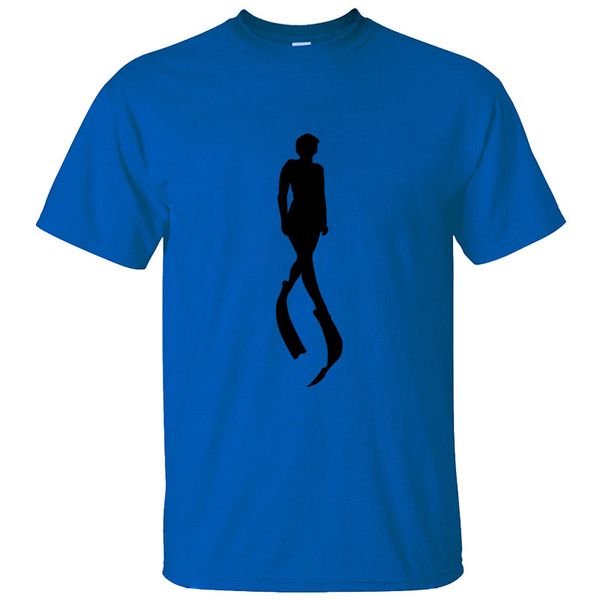 

print dive diver ive men's t-shirt gift crew neck streetwear tshirt male female solid color tee