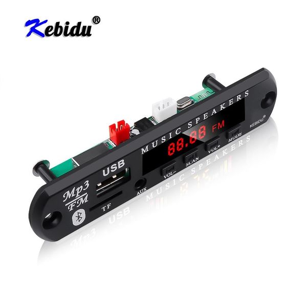 

hifi players kebidu 5v 12v wireless mp3 player decoder board module bluetooth 5.0 amplifier tf radio usb for car radio audio