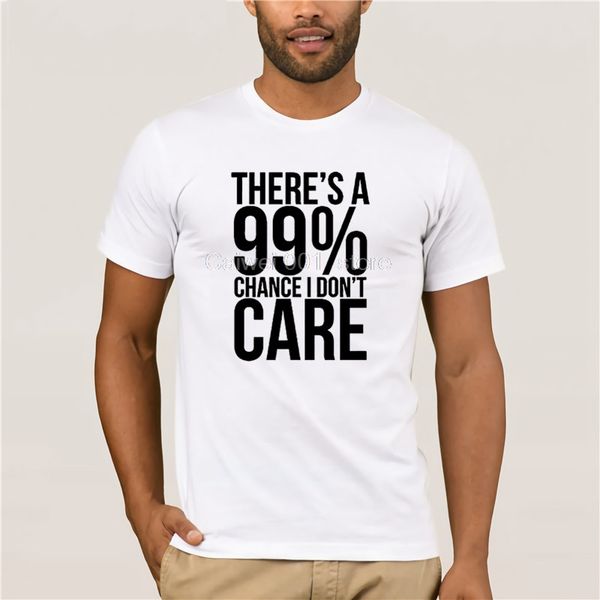

fashion summer t shirt 99 chance i don t care sarcastic meme mens fashion printed crew neck short sleeve casual t shirt
