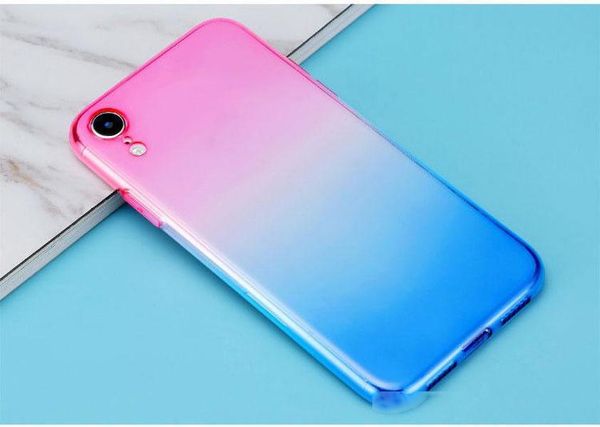 

gradient cellphone case for iphone xr max xr x 8 7 6 plus samsung huawei tpu soft back cover shell shockproof