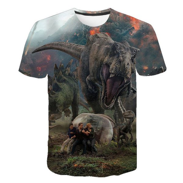 

new jurassic park jurassic world boy girl cool 3d print shirts comics comics plus size men clothing