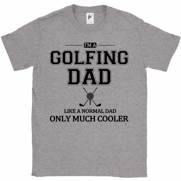 

новый 2019 мужчина мода я golfing папа как нормальный папа только много cooler fathers day mens t-shirt горячей tee shirt