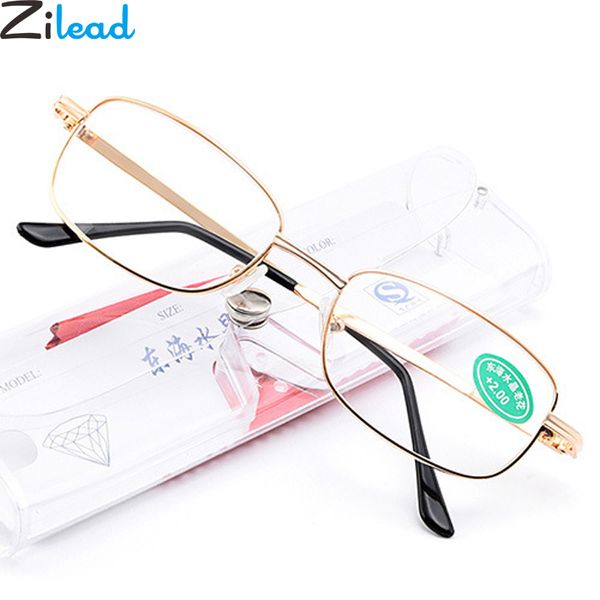 

sunglasses zilead alloy reading glasses glasse lens prebyopia spectacles men business goggles eyeglasses hyperopia eyewear unisex+1.0to+4.0, White;black
