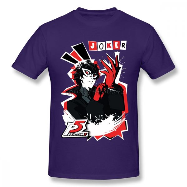 

ryuji sakamoto persona 5 t-shirt for men dropshipping summer short sleeve cotton plus size custom team tee 4xl 5xl 6xl