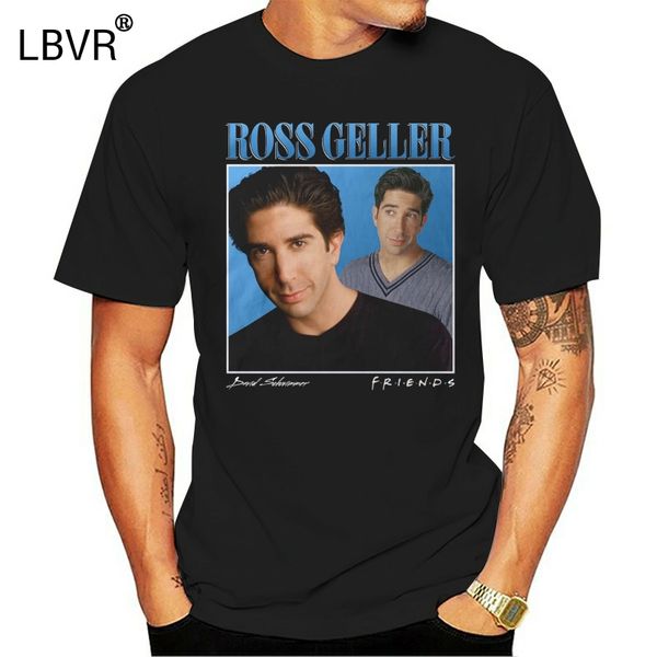 

ross friends 90s vintage black tshirt men t shirt