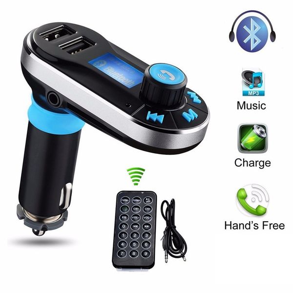 

автомобильные fm-передатчик bt66 bluetooth громкой связи жк-mp3-плеер радио адаптер комплект зарядное устройство smart mobile телефон с розн