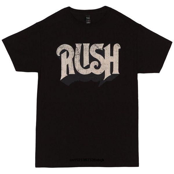 

rush original logo t-shirt 2018 new 100% cotton tee hip-hop simple splicing shirt t shirt