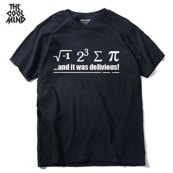 

coolmind qi0216a 100% cotton short sleeve loose math men t shirt casual street style cool summer mens t-shirt