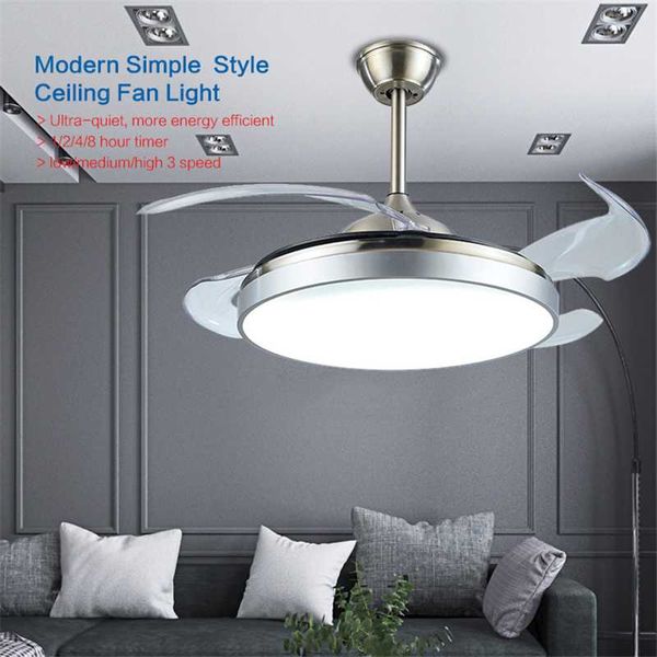 

riyueda на заказ 42 дюйма luxury living room led потолочный вентилятор свет