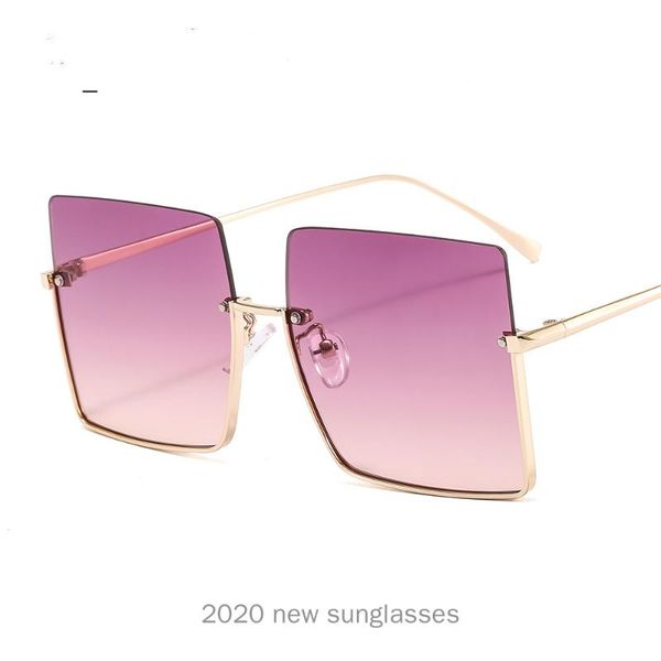

sunglasses est squre oversized women design big frame shades flat sun glasses trendy gradient eyewear uv nx, White;black