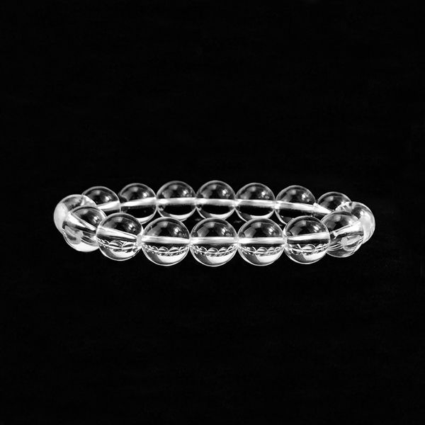 

6mm/8mm/10mm/12mm natural white crystal beads stone strand bracelet for women female charms jewelry bangle, Golden;silver