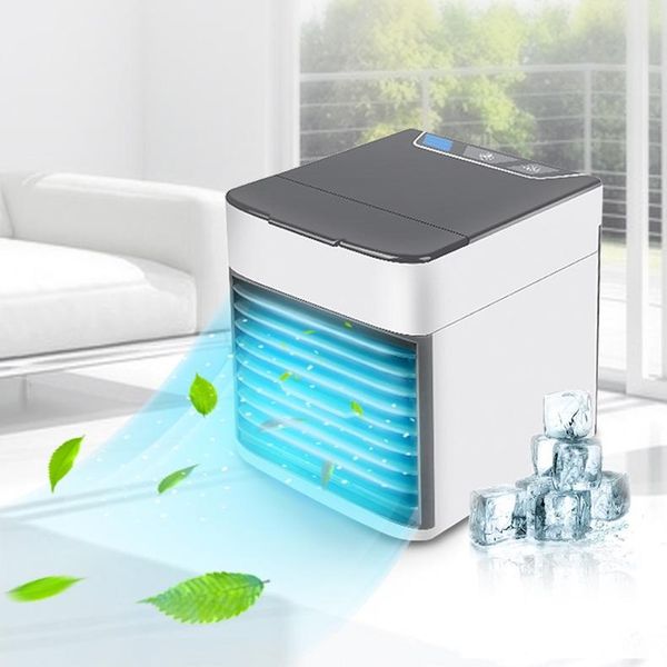 

mini air conditioner air cooling fan portable led lights 3 in 1 usb air fan humidifier purifier for home office